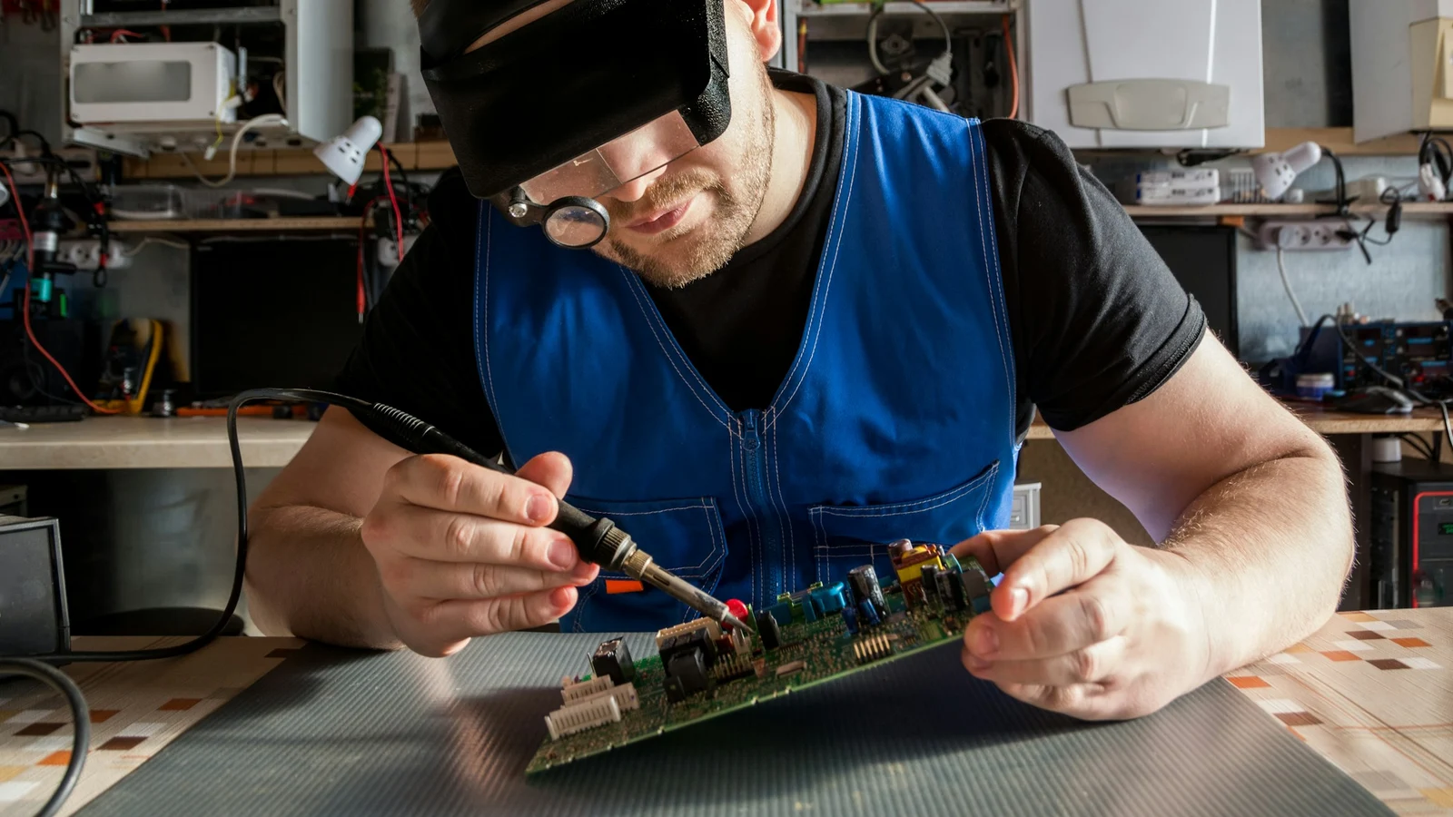 電機の業務標準化と例外管理の条件を関係者が確認する実務場面の実写