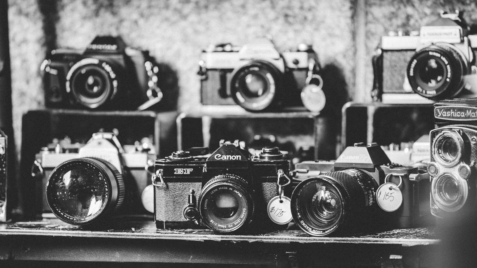 カメラ・写真の資源循環と廃棄削減の条件を関係者が確認する実務場面の実写