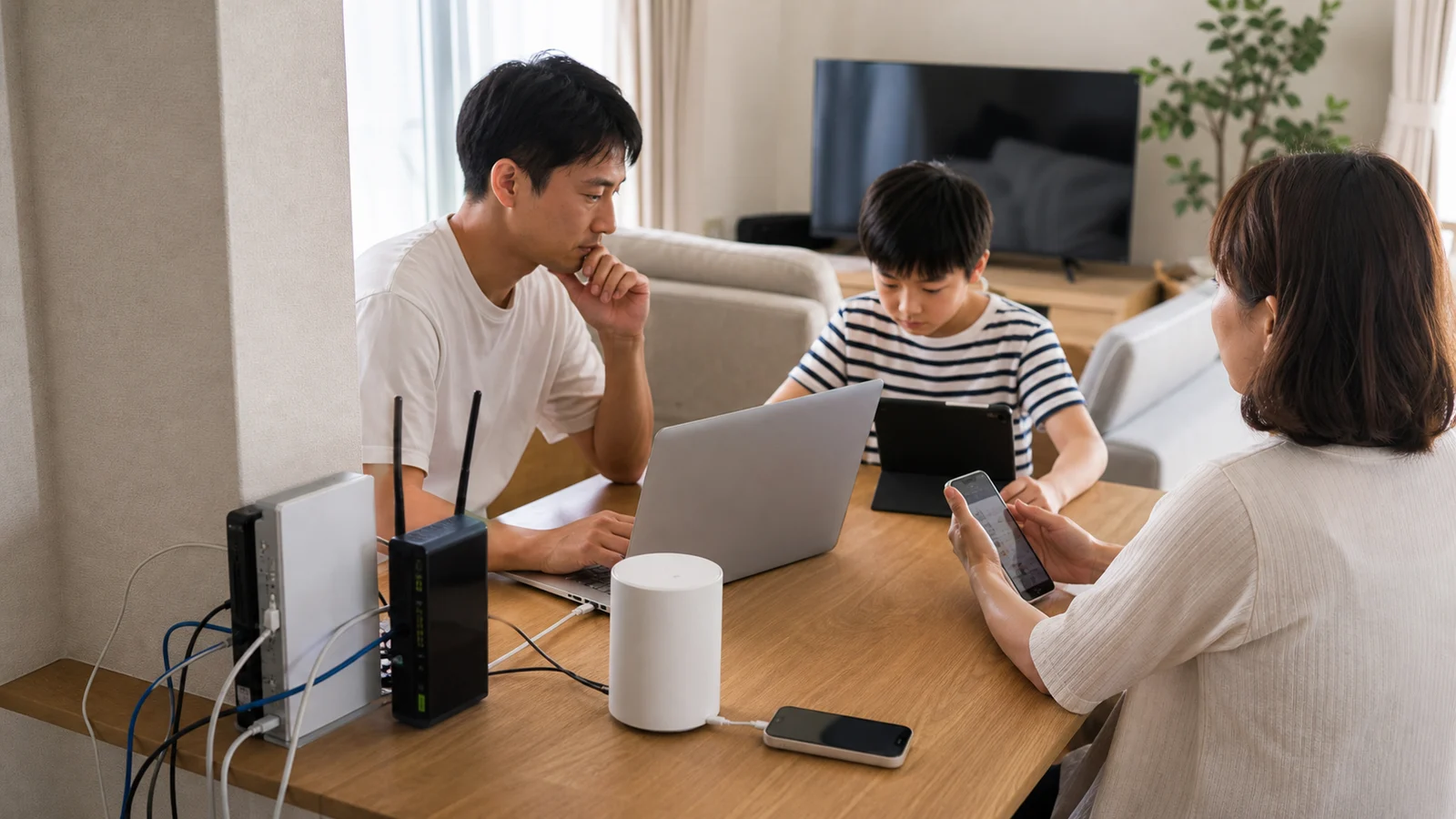 光回線・ホームルーター・テザリング比較｜家族同時利用で失敗しない選び方