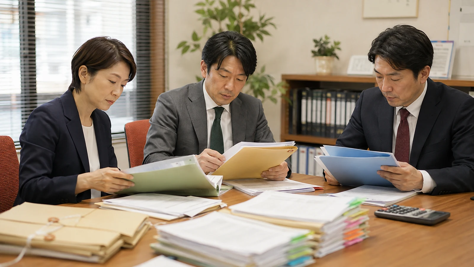 福利厚生メニューごとに対象者、会社負担、証憑、換金性、給与課税の判定を確認する人事と税務担当者。