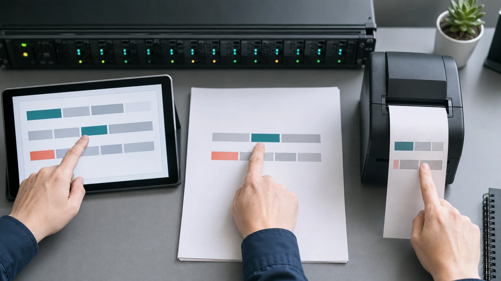 SaaSの利用イベント、顧客画面、請求書の三つの件数を照合する料金運用担当者。