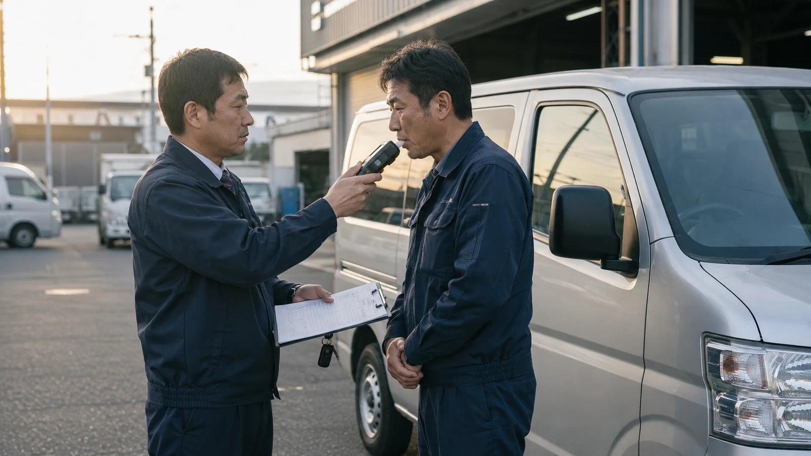 社用車のアルコールチェックは誰がいつ行う？対象台数・直行直帰・記録1年を整理
