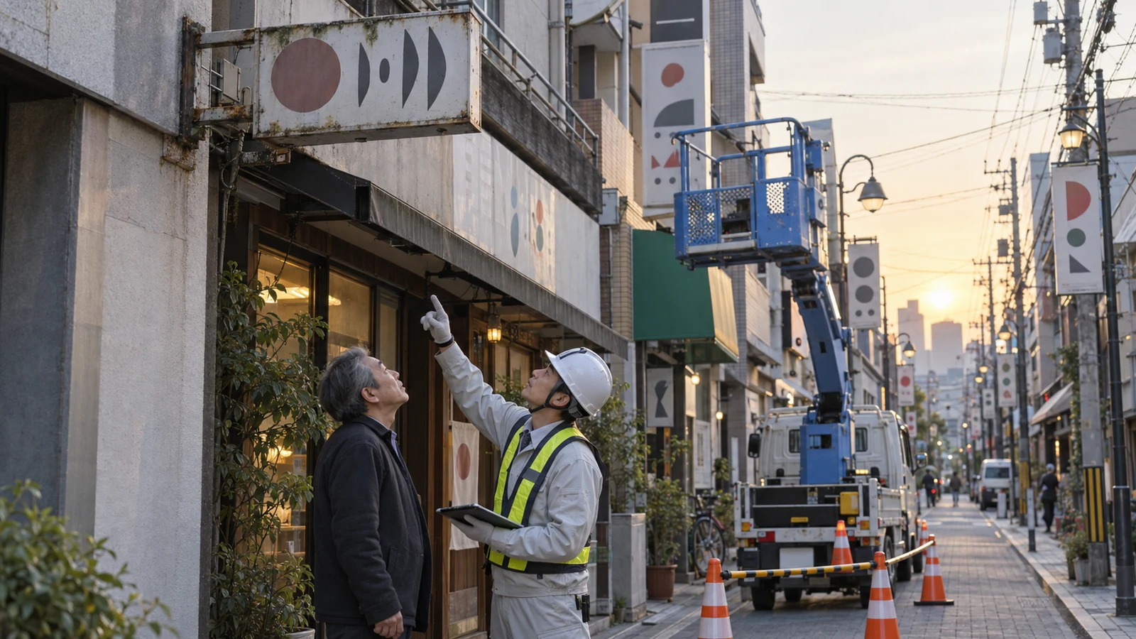 屋外広告物の許可と安全点検｜看板発注前に条例・道路占用・更新責任を確認