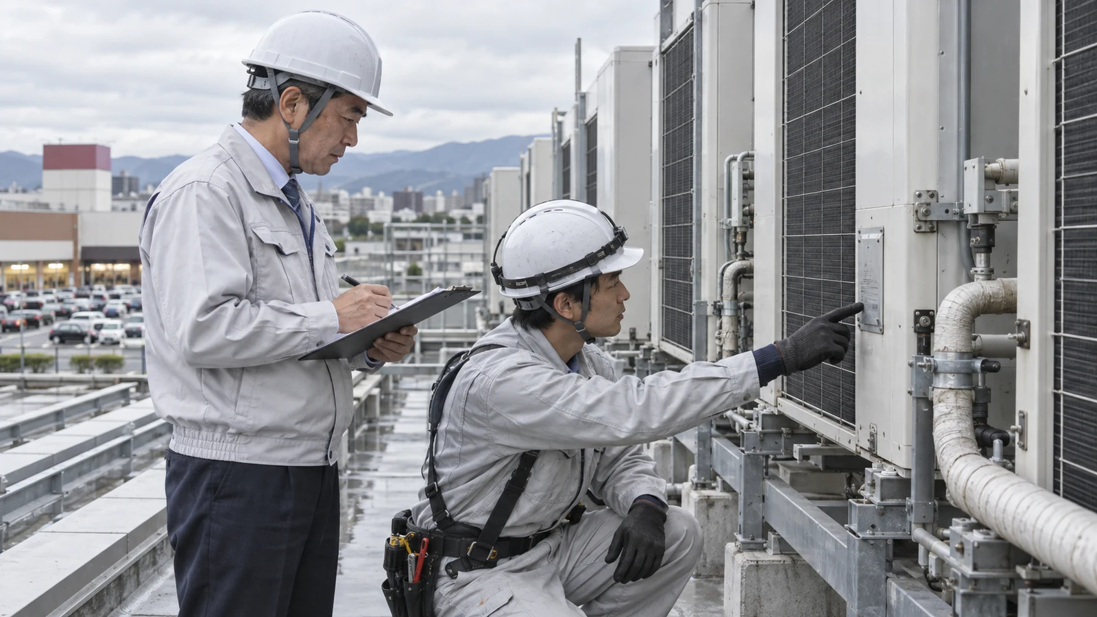 業務用エアコンのフロン点検は何年ごと？簡易点検・7.5kW・漏えい量報告を設備台帳へ落とす